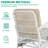 Bayou Breeze 2-piece Outdoor White Wicker Glider Rocking Chair, Patio Rattan Swing Glider Chairs With Cushions & Steel Frame, All-weather Gliding Lawn Wicker Furniture For Garden Backyard-662487034