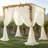 10Ft Tulle Backdrop Curtain For Parites, Sheer Backdrop Curtains Fabric Drapes For Wedding Ceremony Arch Party Stage Decorations(4 Panels 5*10Ft)-702685507