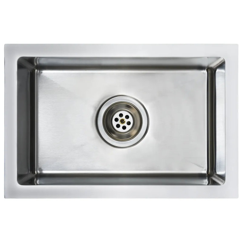 Belfry Kitchen Andrews 290mm W Steel Kitchen Sink, Chrome