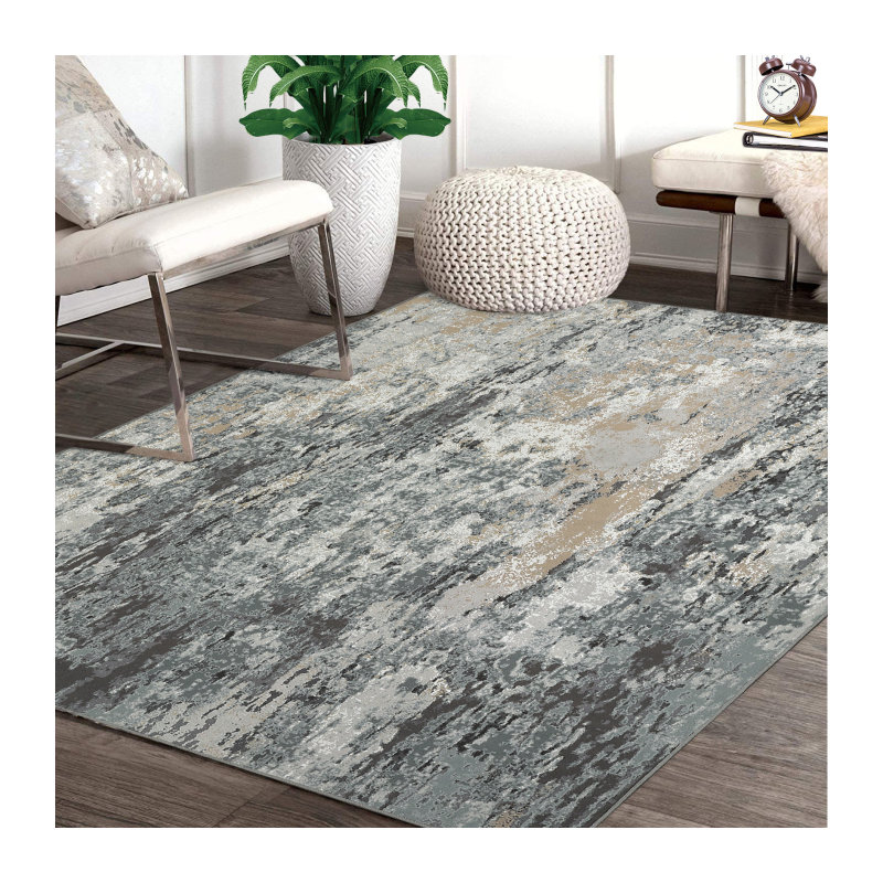 Markesan Washable Abstract Indoor Rug, Rectangle 8' x 10'