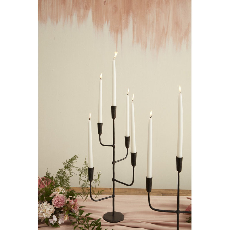 Carlette 24'' H Metal Tabletop Candelabra