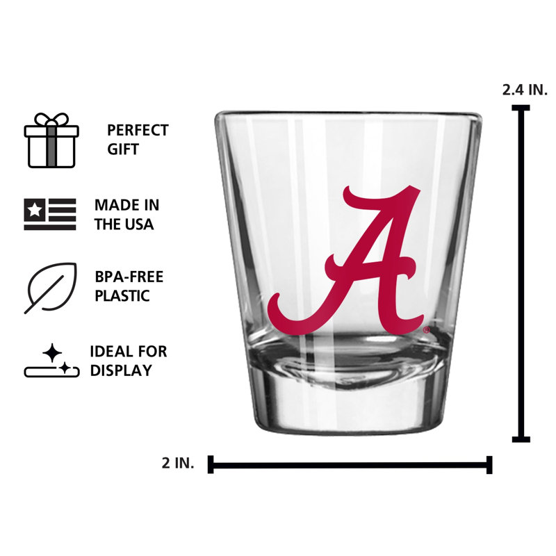 Verre à liqueur 2 oz Alabama Gameday, 2 oz liq.