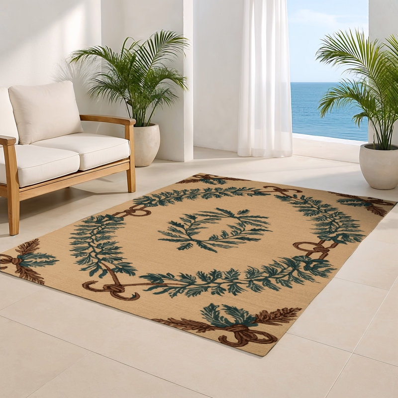 Tapis d'intérieur et d'extérieur brun français, Rectangulaire 2 pi x 3 pi