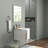 Wall-mounted Vanity With Soft Close Ceramic Basin Elegant Glossy White Bathroom Solution