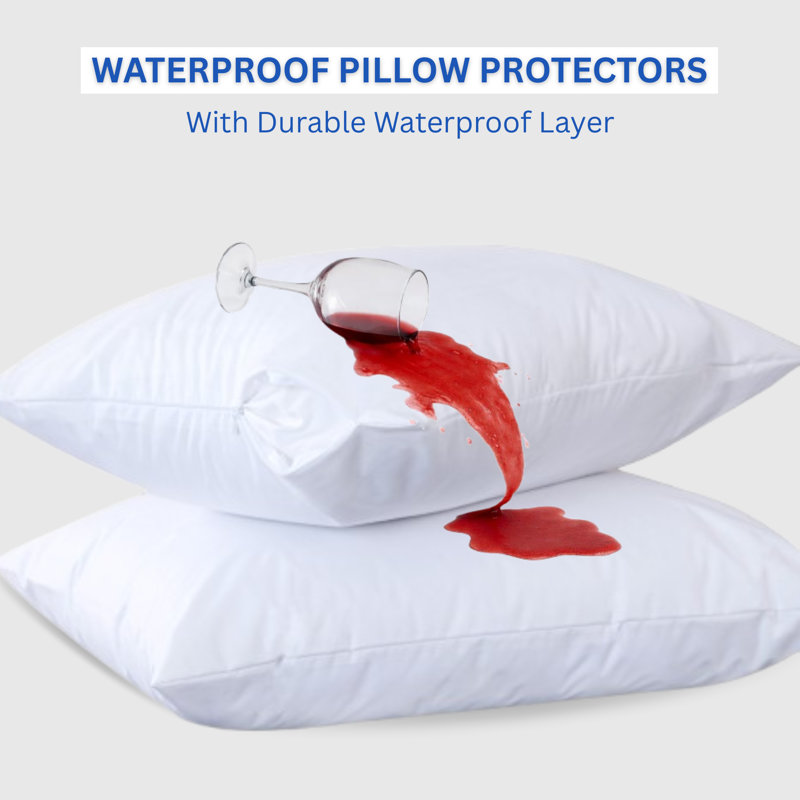 Waterproof Pillow Protectors With Zipper 