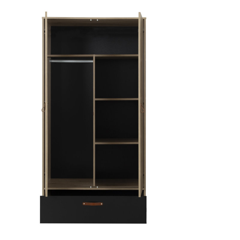 Ricka 2 Door Manufactured Wood Wardrobe
