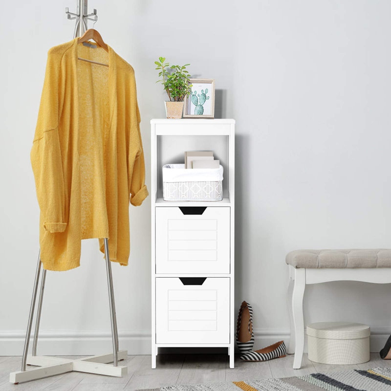Fehim Freestanding Bathroom Cabinet, White