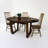 Walnut Oval Solid Wood Dining Table