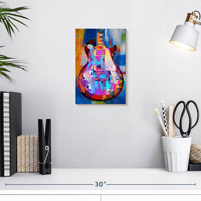 Abarca Painted Les Paul, 12" H x 8" W