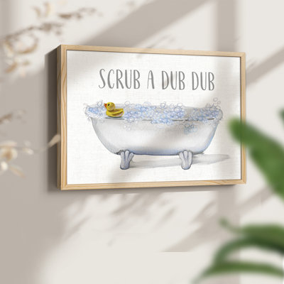 Scrub a Dub -Framed Print - Restickable