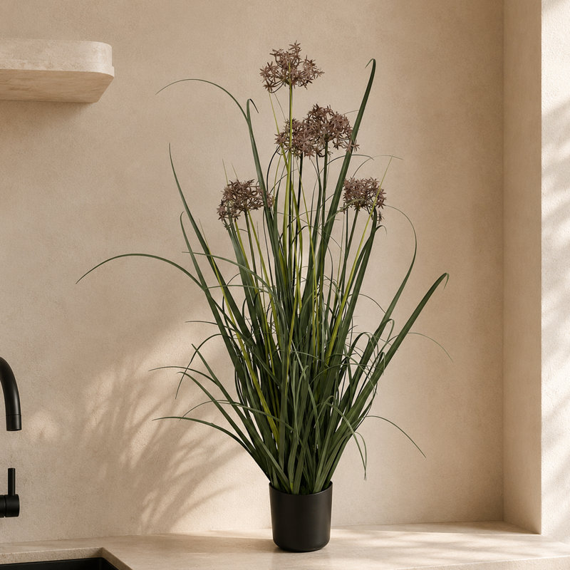 95cm Faux Grass Tree in Pot Liner