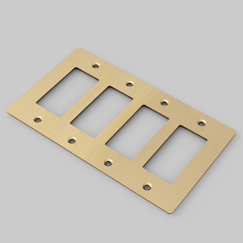 4G Plate / Non-Logo, Brass