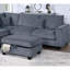 Ensemble de canapé modulaire 3 pièces de style moderne avec port USB et repose-pieds avec accoudoir à droite et canapé à accoudoir à gauche-130464064-130464067