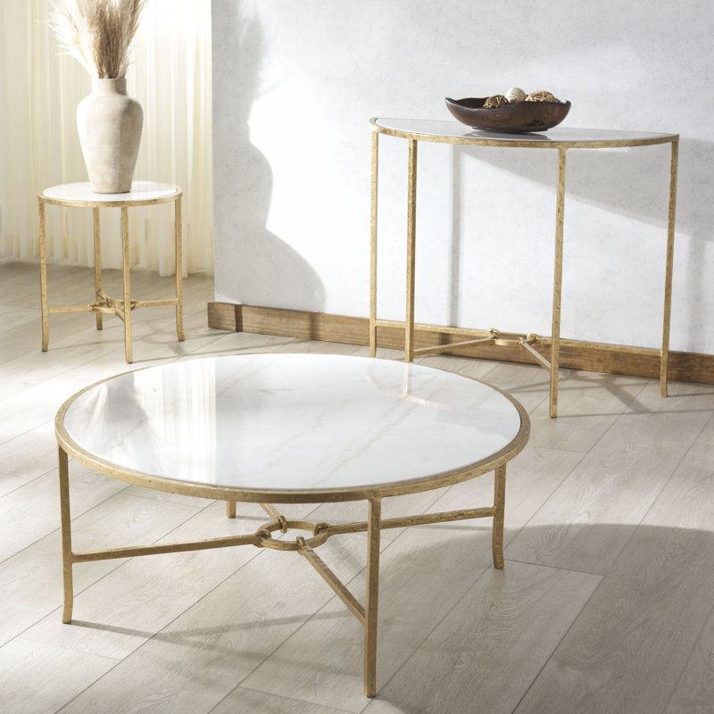 Markley Forged Metal Round Coffee Table