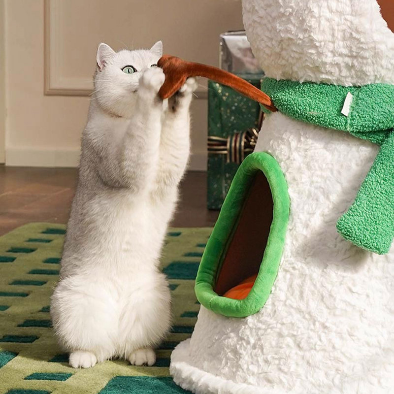 2 Tiers Cat Tree with Condons,Perch,Scratching Posts