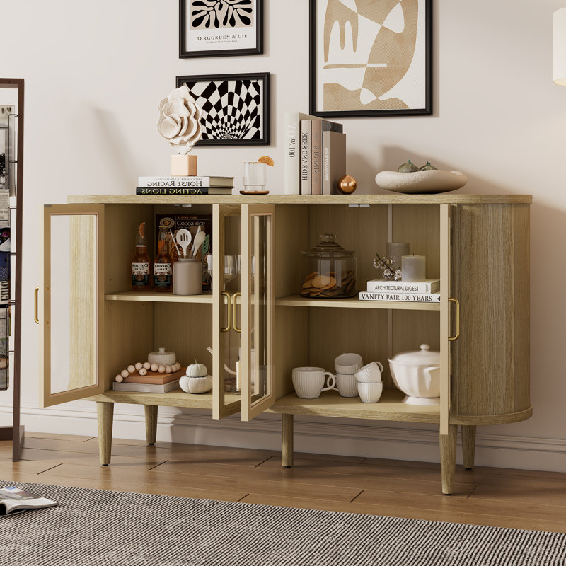 Armoire de rangement de bureau 60 po, Naturel