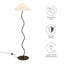 Lampe sur pied Wave Squiggle en noir