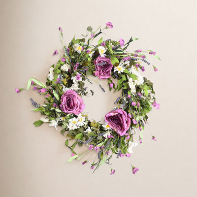 24" Handcrafted Berry No Holiday Wreath