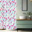 Rideau de douche imperméable en PEVA 72" x 72" à motif floral et feuilles, avec aimants et crochets-98672175-98672178