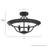 Perch Point 4 Light Semi Flush Mount-78567044