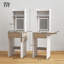 HOMCOM Small Dressing Table with Mirror LED Lights-1855150030