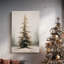 Nuit de sapin perlé - Toile tendue avec châssis de qualité supérieure-1672691514