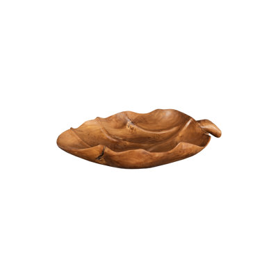 Leaf Bowl, Teak Wood Natural