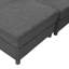 Canapé modulaire d'angle moderne modulaire, canapé configurable en forme de L avec repose-pieds mobile, siège en mousse haute densité, canapé en tissu minimaliste avec pieds noirs pour le salon-132981647