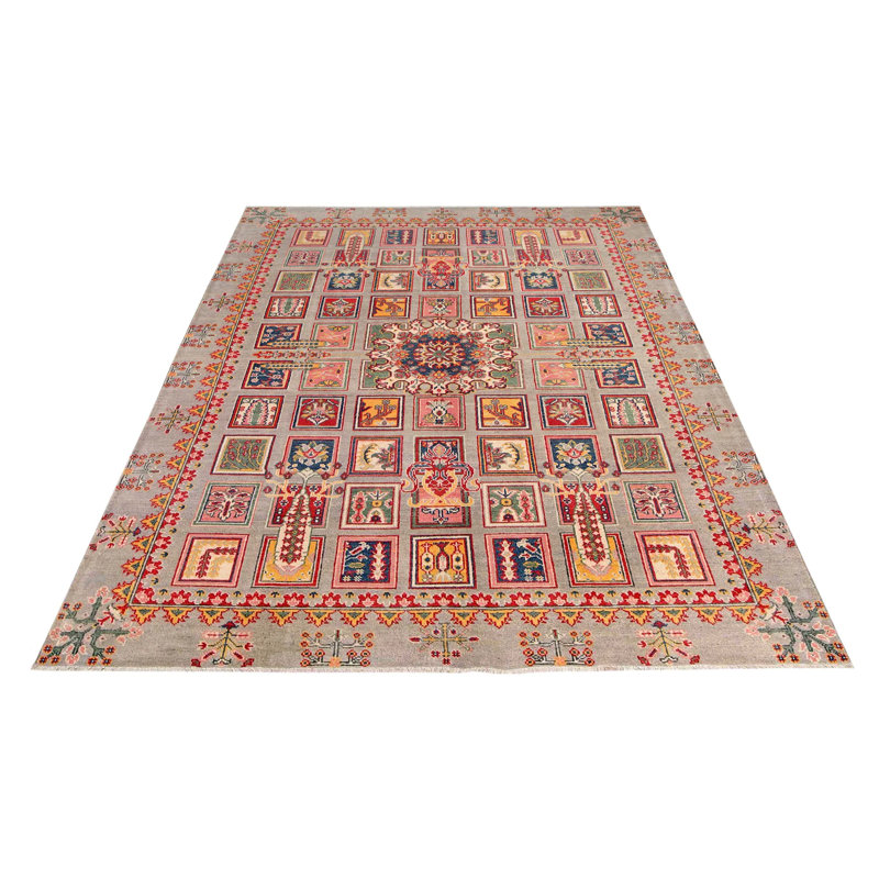 Hand Knotted Wool Floral Rug