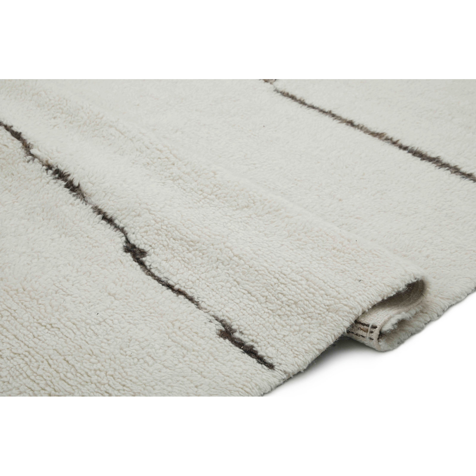 Hand-Woven Striped Wool Rug, Rectangle 7'6" x 9'6"