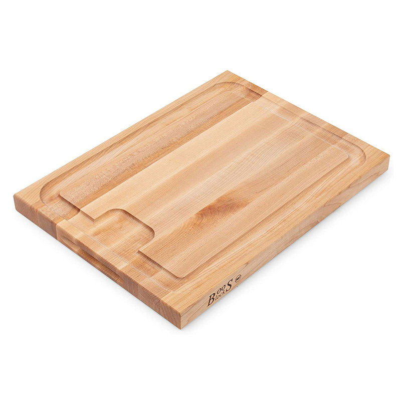 John Boos BoosBlock® Au Jus Edge Grain Maple Wood Cutting Board with Groove, 15" W x 20" L