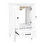 Meuble-lavabo de 20 po avec armoires, lavabo blanc, deux portes et un tiroir