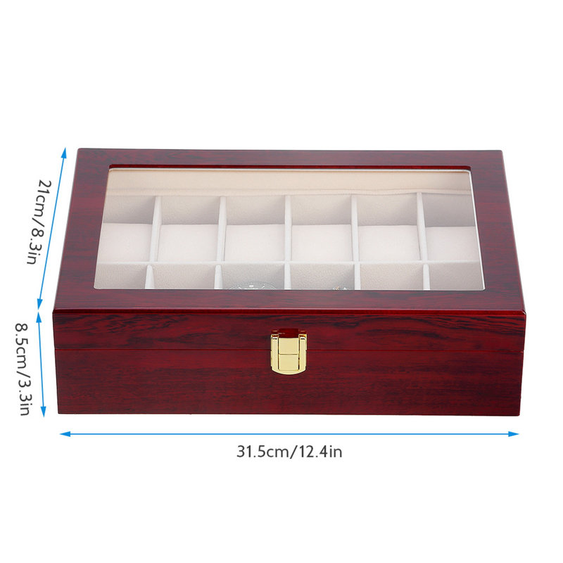 12 Slots Watch Box