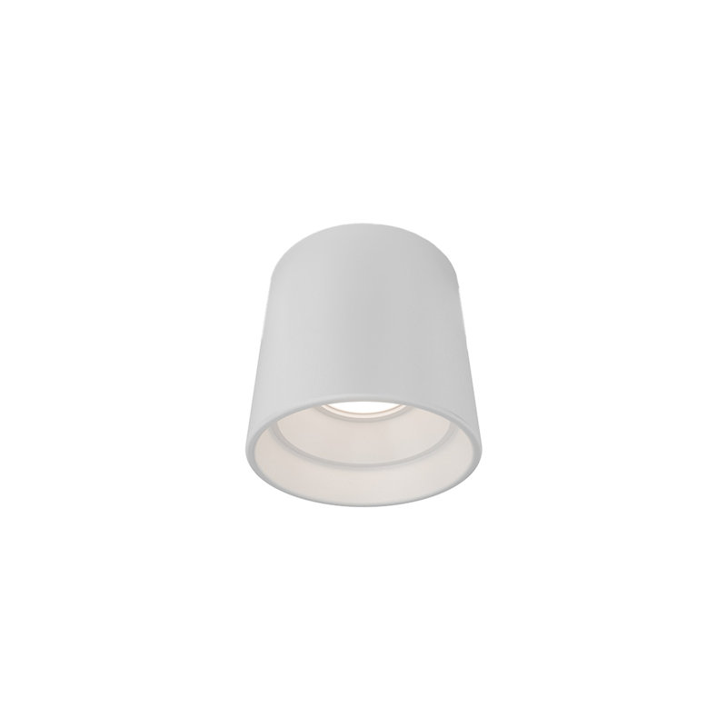 Downtown Round Dimmable LED Outdoor Flush Mount With Built In Color Temperature Switch from 3000K/3500K/4000K, 3000, White