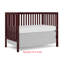 , Lit de bébé convertible 5-en-1, se convertit du lit de bébé en lit pour tout-petit, convient au matelas de lit double standard, facile à assembler 53 * 29 * 9 pouces-CHERRY-860824289