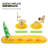 3-in-1 PVC Inflatable Pool Floats, Pineapple Pool Raft with Drink Holder and Detachable Backrest
