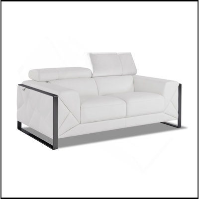 Causeuse en cuir italien Global United