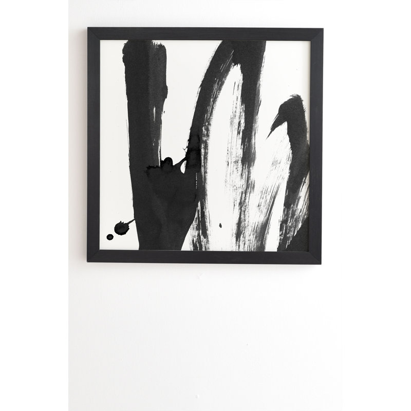 Motif noir et blanc 4 pi, H 20 po x l 20 po x P 2 po, Armature en bambou, Pas de tapis