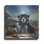  «Cool Bear Moonshine Buzz» par Jim Baldwin, art mural en métal, 12 po x 12 po-1109932465