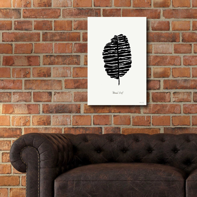 «Ebony Palm I» par Cindy Jacobs, art mural en verre acrylique, H 24 po x l 16 po x P 0,2 po