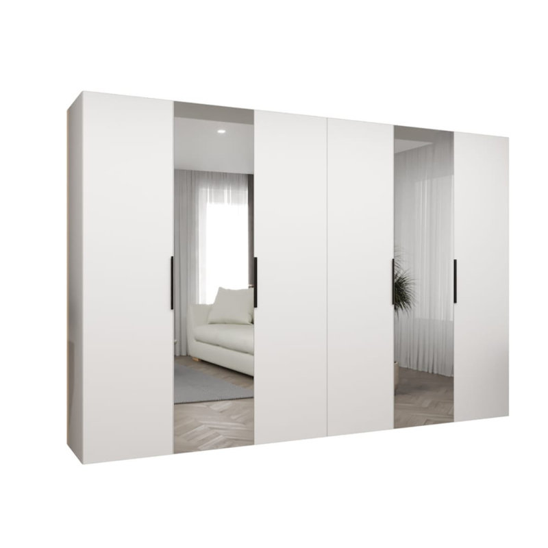 Stojadin Manufactured Wood Wardrobe, White
