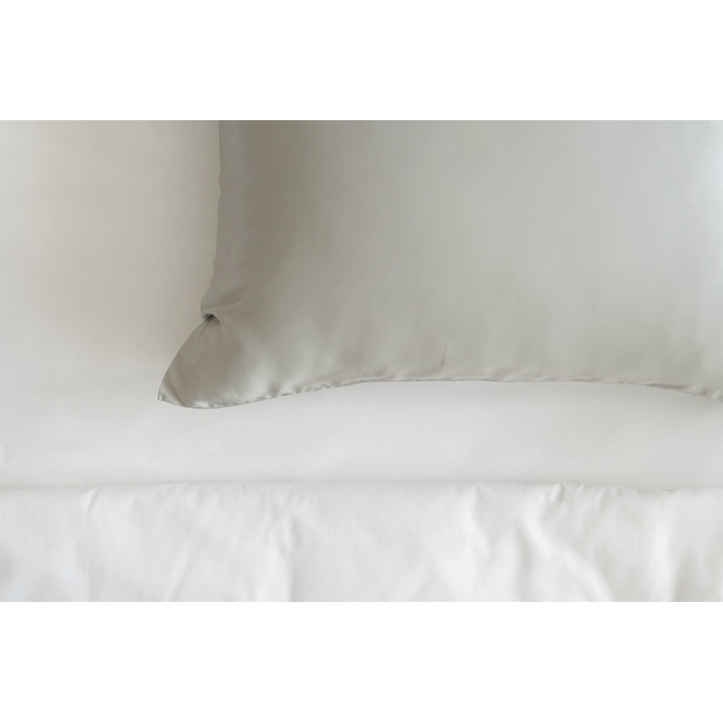 Brightr Eucalyptus Silk pillowcases with Copper Ions, Grey