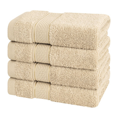 Ensemble de débarbouillettes 4 pièces 100% coton absorbant mâle