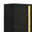 Yoki Tall Dresser Chest, 5 Drawers, Modern Glam Black And Gold-116748755