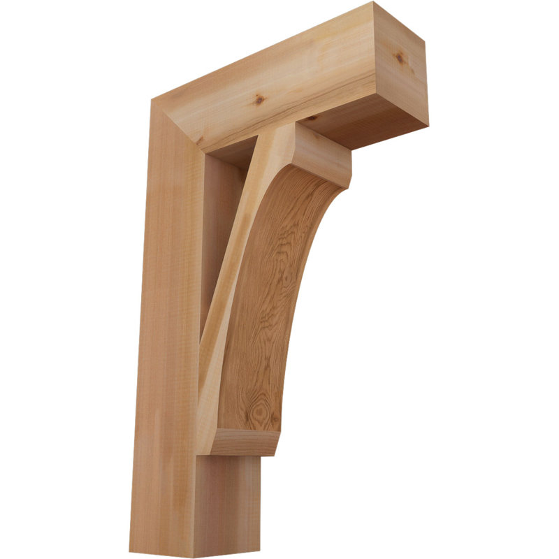 Support en bois rustique Legacy Block, Cèdre rouge, Lisse, H 32 po x l 5,5 po x P 20 po
