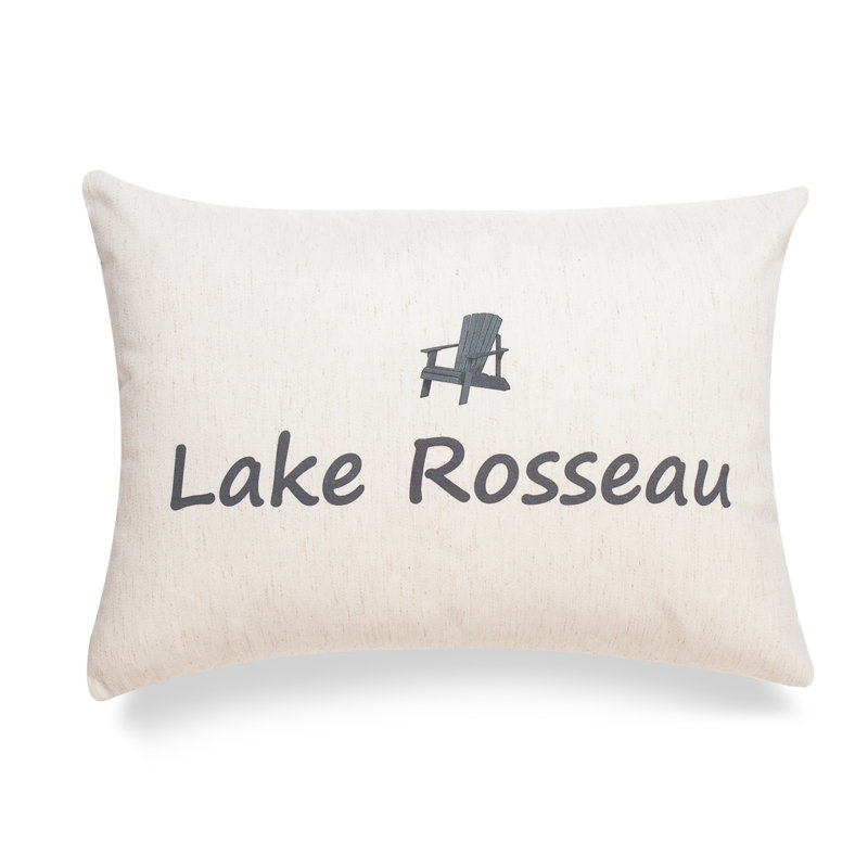 Housse de coussin Lakes, Pas de bourre, 14" H x 20" W x 1" D, Lake Joseph