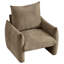 Chaise d'appoint moderne en chenille avec confort moelleux pour les petits espaces-460123914