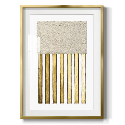 «Monolithe Gold II», reproduction encadrée