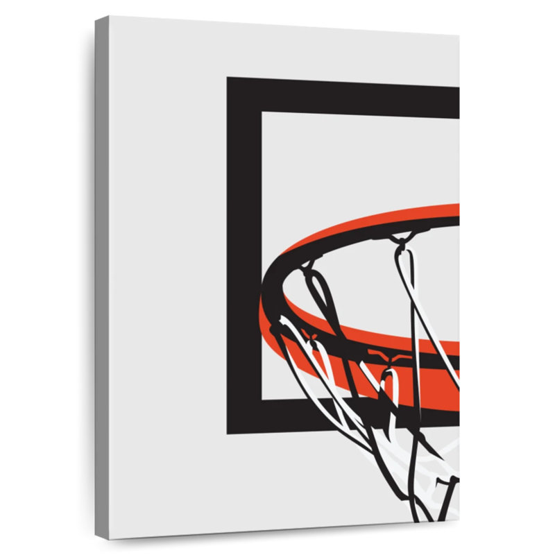Demi-panier de basketball Sireci, H 12 po x l 8 po