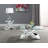 Bonnie X-base Rectangle Glass Top End Table